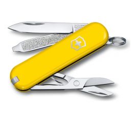 Нож-брелок Victorinox Classic SD Colors Sunny Side 58 мм, 7 функций, жёлтый 0.6223.8G 