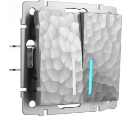 Двухклавишный выключатель WERKEL W1220106 с подсветкой a052087 