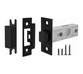 Врезная защелка Fuaro PLASTIC P12-45-25 BL черный 42357 