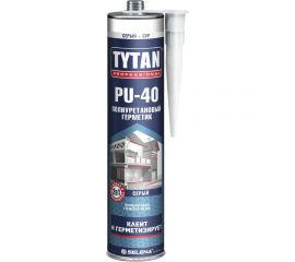 Полиуретановый герметик TYTAN PROFESSIONAL PU 40 цвет серый 310 мл 16784 