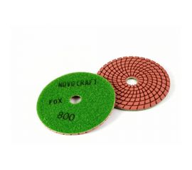 Диск алмазный гибкий черепашка Fox 100 мм, № 800, мокрый рез, 10 шт Novocraft PPTSW1000800 