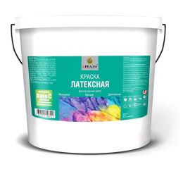 Латексная краска для стен и потолков Ареал+ BASE С ВД-АК 0204 9 л А-029 
