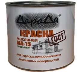 Масляная краска ДараДа МА-15 желтая 1,8 кг DMA15Y18 