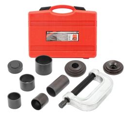 Набор инструментов для снятия и установки шаровых опор, подшипников, сайлентблоков Forcekraft 10 пр., в кейсе FK-909T2 