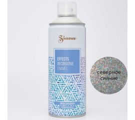 Аэрозольный лак с блестками SIANA для мебели, металла, дерева, пластика, гипса, стекла, керамики, северное сияние SNGL005 
