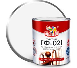 Грунтовка OLECOLOR ГФ-021 белый, 3.3 кг 4300009182 