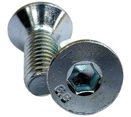 Винт ZAMETAL М10х60 пр. 8.8, с пот. гол., в/ш, DIN 7991, оц., 100 шт ZA516183 