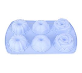 Форма для выпечки Nouvelle Цветочный микс 6 ячеек, 27x17 см 9902612-2 