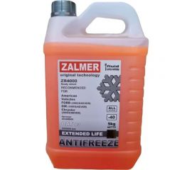 Антифриз ZALMER Antifreeze ZR4000 AV OAT оранжевый, для американских автомобилей, 5 кг AV40R005 