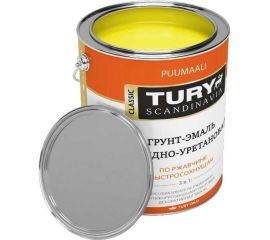 Грунт-эмаль TURY АУ по ржавчине 3 в 1, желтая (RAL 1004), 0.9 кг T1-00007172 