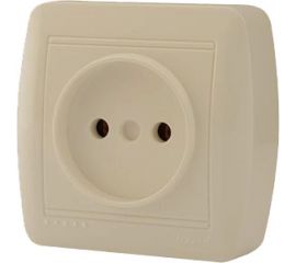 Розетка Lezard DEMET без заземления, крем 711-0300-121 