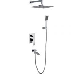 Душевая система Gappo 35к G7107 лейка ""Тропический душ"" встраиваемая, хром 533234 