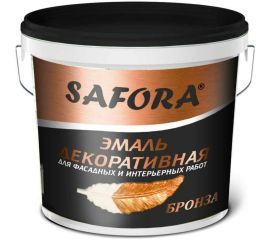 Декоративная акриловая перламутровая эмаль SAFORA бронза, 800 г ЭМ101/2 