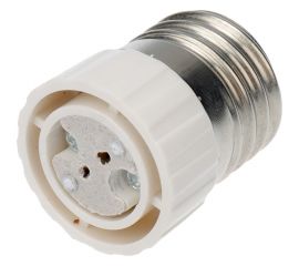 Цокольный переходник REXANT e27-gu5.3 белый 11-8857 