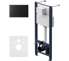 Инсталляция для подвесного унитаза с пневмоклавишей AM.PM Pro S пластик, черный матовый I012704.7038 