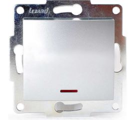 Выключатель с подсветкой Lezard KARINA матовое серебро 707-4388-111 