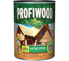 Алкидный антисептик PROFIWOOD (грунтовочный; биозащитный; бесцветный; 2.4 л; 2.1 кг) 3762 