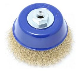 Кордщетка чашеобразная латунная в блистере 75 мм для УШМ Forsage F-BWC003 19925 