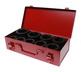 Набор головок торцевых ударных 6-гранных 1 27-50мм (в кейсе) 9 предметов JTC-J809M 