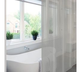 Шторка в ванную комнату Meiwa 182x182 см, Metro, прозрачный 5910 