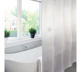 Шторка в ванную комнату Meiwa 182x182 см, Krackle, прозрачный 5911 