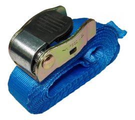 Стяжной ремень с пружинным замком UVE 600 daN, 3 м, 25 мм, синий RS-25-600-3-blue 