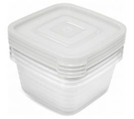 Контейнер для продуктов Martika СВЧ Унико квадратный 0.45 л набор 4 шт С216 