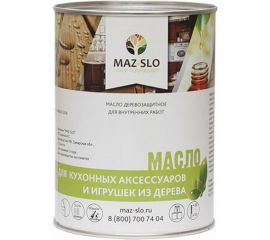 Масло для кухонных аксессуаров и игрушек из дерева MAZ-SLO цвет Графит 1 л 8070388 