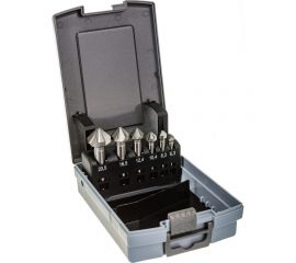 Набор зенковок 90° (6 шт; 6.3, 8.3, 10.4, 12.4, 16.5, 20.5; HSS) Bucovice Tools 741806 