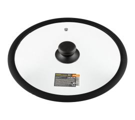 Стеклянная крышка с силиконовым ободком Mallony CAPPELLO-C C-type 28 см, силиконовая ручка 003663 