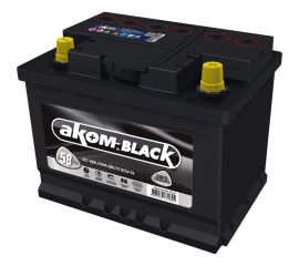 Аккумуляторная батарея АКОМ BLACK 58 Ah, 580 A, обратная полярность 176058101 