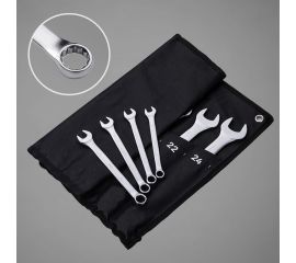 Набор комбинированных гаечных ключей DELI dl130014a матовая хромированная поверхность, тканевая упаковка, 14 шт. 104509 