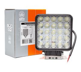 Фара рабочего света АВТОЭЛЕКТРИКА LED квадр., 12/24В, 25 светодиодов/75Вт, направленный (дальний) свет 09.2226 