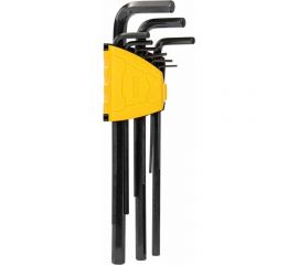 Набор сверхдлинных шестигранных ключей DELI dl231309h материал Cr-V, 1,5, 2, 2,5, 3, 4, 5, 6, 8, 10 мм, пластиковый держатель, 9 шт. 104512 