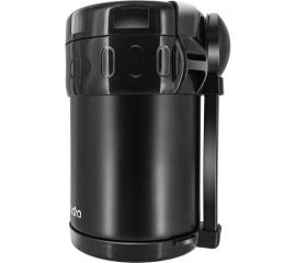 Термос Lara черный, 1900 мл, двойные стенки, вилка, ложка, 3 контейнера 320мл/420мл/630мл LR04-54 