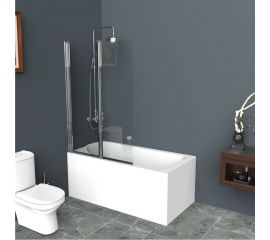 Душевая шторка на ванну BelBagno UNO-V-21-110/150-C-Cr 