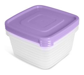 Контейнер Martika для продуктов СВЧ Унико квадратный 0,9л набор 3шт. С213 