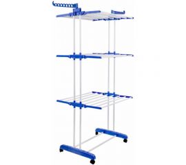 Напольная раскладная сушилка для белья LAIMA HOME многофункциональная, 3 уровня, на колесах 607807 