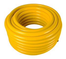 Усиленный поливочный шланг Вихрь ПВХ, пищевой, трехслойный, армированный, 1"", 25 м, жёлтый 73/7/2/34 