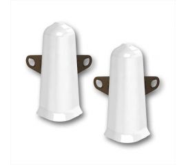 Наружный угол для плинтуса DECONIKA 70 мм, 001-G Белый глянец Д-П70-Нк-Ф2 001-0 БЕЛ-Г 