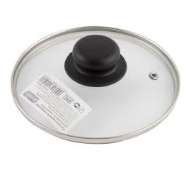 Стеклянная крышка с ручкой Mallony 16 см, металлический обод, паровыпуск 987021 