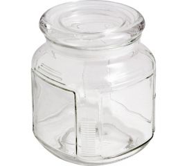 Стеклянная банка для сыпучих продуктов Mallony ARIA со стеклянной плоской крышкой 004470 