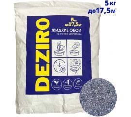 Жидкие обои Deziro оттенок черный, 5 кг Deziro ZR13-5000 