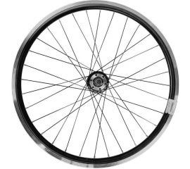 Переднее колесо Black Aqua диаметр 24"", двойной алюминиевый обод, гайки, D-brake WSM-24FD 