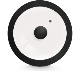 Стеклянная крышка Ladina силиконовый обод, пароотвод, силиконовая ручка, Д 22/24/26 см 90004 