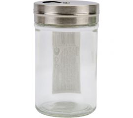 Солонка-перечница Mallony SPEZIA 90 мл, с регулируемой крышкой, стекло, нержавеющая сталь 009365 