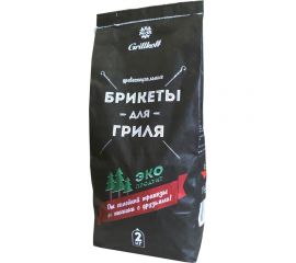 Древесноугольные брикеты Grillkoff 2 кг 4 