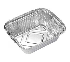 Форма для выпечки Mallony LAMINA размер 15x12x47 см из алюминиевой фольги, прямоугольная, одноразовая 006049 