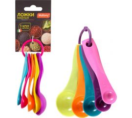 Мерные ложки Mallony 5 шт в наборе 1 мл 2,5 мл 5 мл 7,5 мл 15 мл 003955 