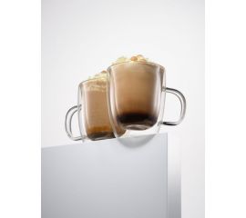 Набор стеклянных кружек с двойными стенками, прозрачная чашка с двойным стеклом и двойным дном Limpid Side 2 шт., 350 мл Z0051 